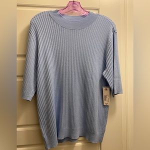 Worthington mock neck sweater, size XXL, light blue